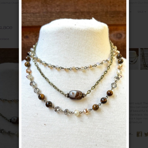 Bohemian “ Heidi “ Magnetic Adjustable Beaded Necklace R1B - Picture 2 of 7